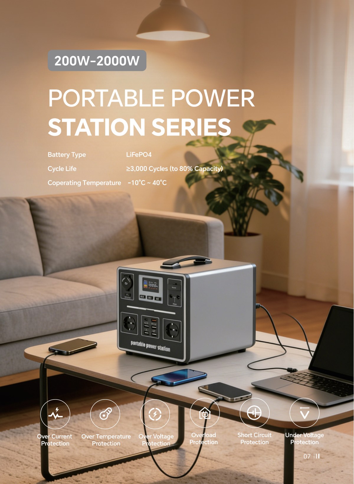 Portable power station application